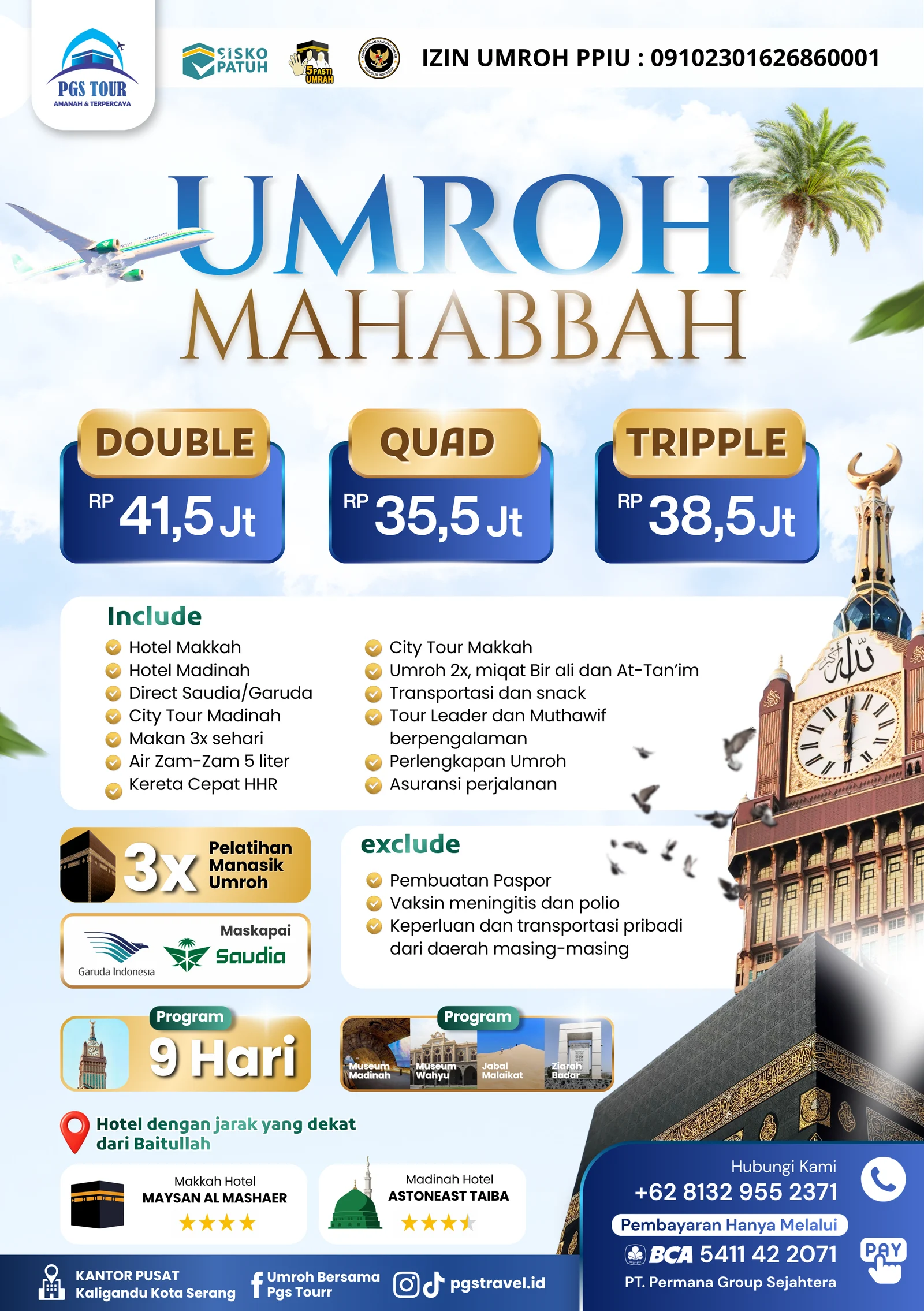 Brosur Resmi Umroh Mahabbah
